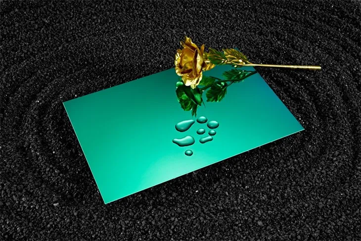 Super 8K green stainless steel plate
