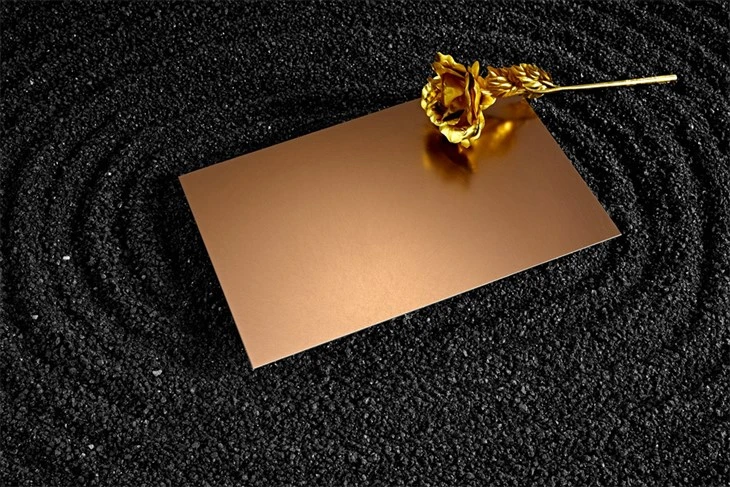 Vibration Bronze Stainless Steel Sheet